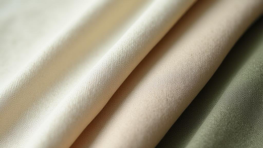 Close-up of innovative sustainable textile textures in soft natural light